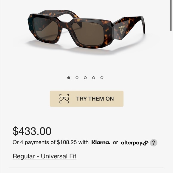 Prada Symbole Sunglasses in Brown Tortoise - Picture 7 of 10